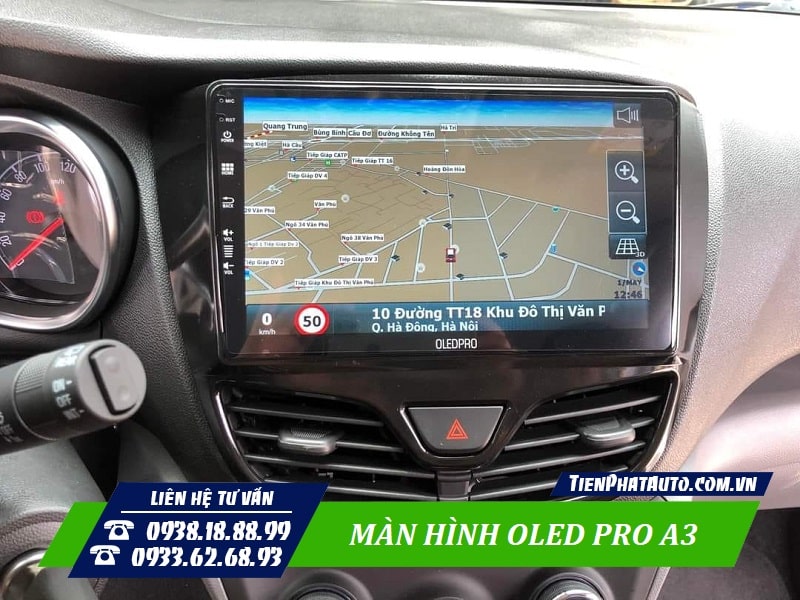 Màn hình OLED Pro A3 giúp xem chỉ dẫn đường thông minh và tiện lợi