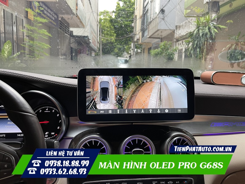 Màn hình OLED PRO G68S cho Mercedes tích hợp camera 360 độ