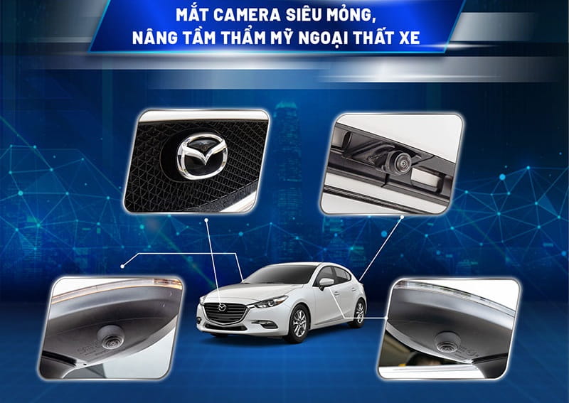 Hệ thống giúp quan sát toàn cảnh và ghi hành trình xung quanh xe