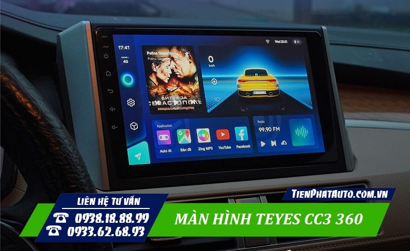 Màn hình TEYES 360 thế hệ mới với nhiều nâng cấp được cải tiến