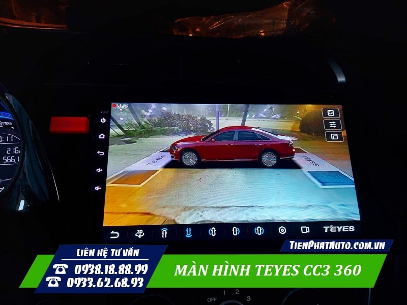 Màn hình tích hợp hệ thống camera 360 chế độ 3D kiêm hành trình toàn cảnh