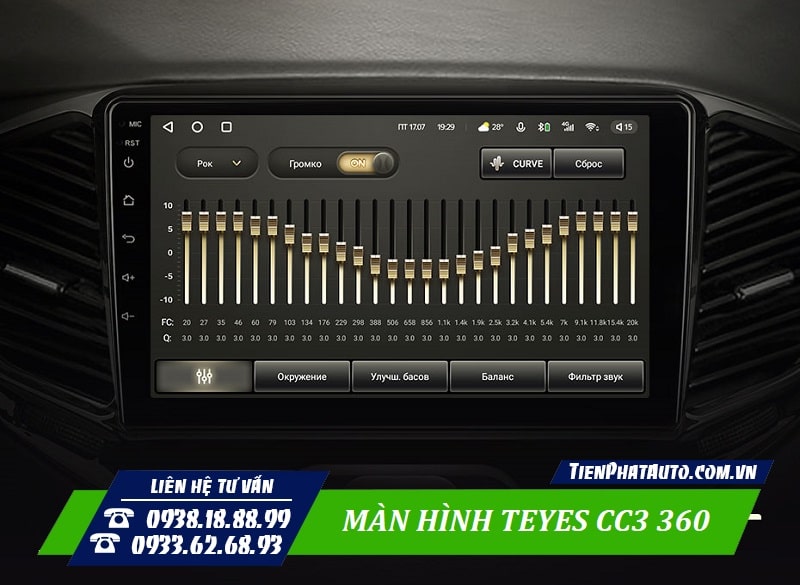 Âm thanh trên màn hình Teyes CC3 360 cho chất lượng cực hay