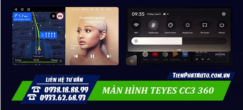 Teyes CC3 360 hỗ trợ chia màn hình sử dụng cùng lúc nhiều ứng dụng