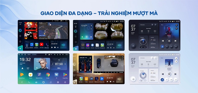 Teyes CC3L 360 giao diện đa dạng, màn hình trải nghiệm mượt mà