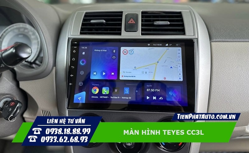 Tiến Phát Auto chuyên lắp màn hình Teyes CC3L tại TPHCM