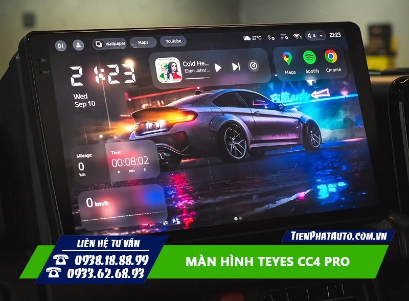 Màn hình Teyes CC4 Pro sở hữu độ phân giải 2K siêu nét