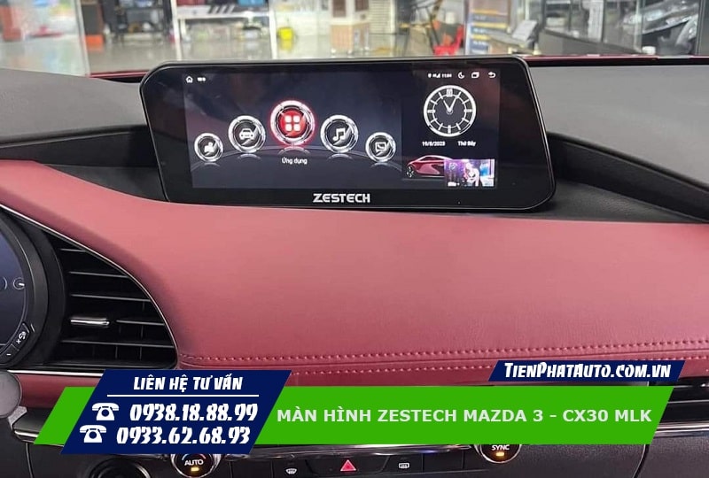 Màn hình Zestech MLK dành riêng cho xe Mazda 3 và Mazda CX30