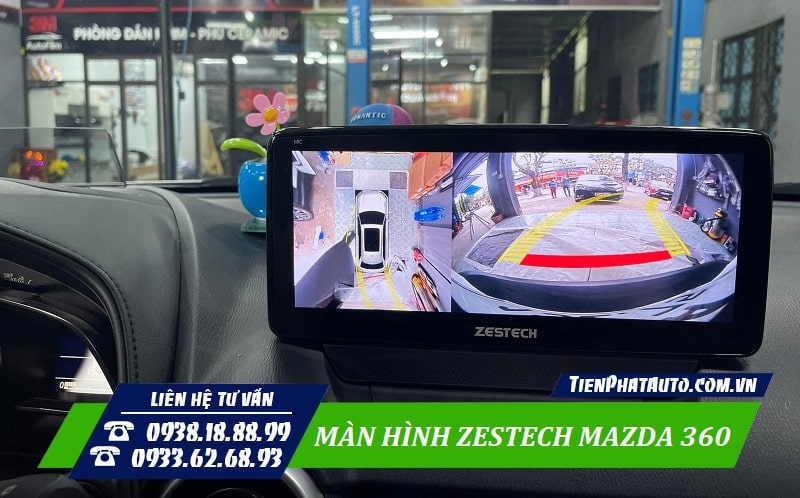 Màn hình tích hợp hệ thống camera 360 độ giúp quan sát toàn cảnh