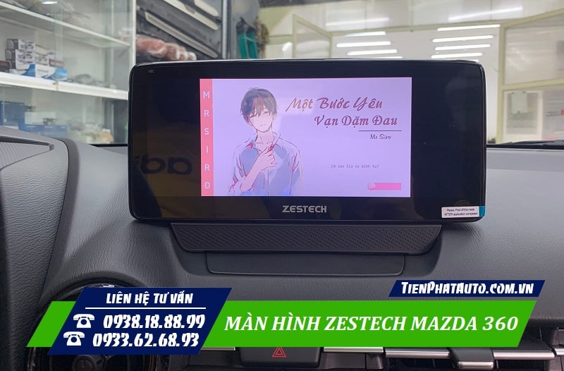 Màn hình giúp đáp ứng mọi chức năng giải trí ngay trên xe
