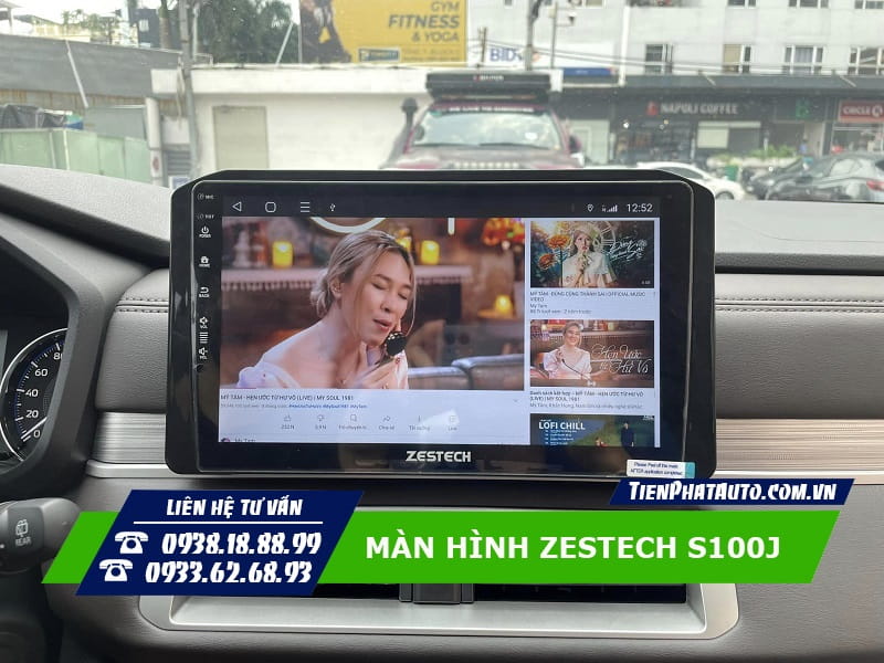 Màn hình Zestech S100J đáp ứng mọi nhu cầu giải trí trên xe