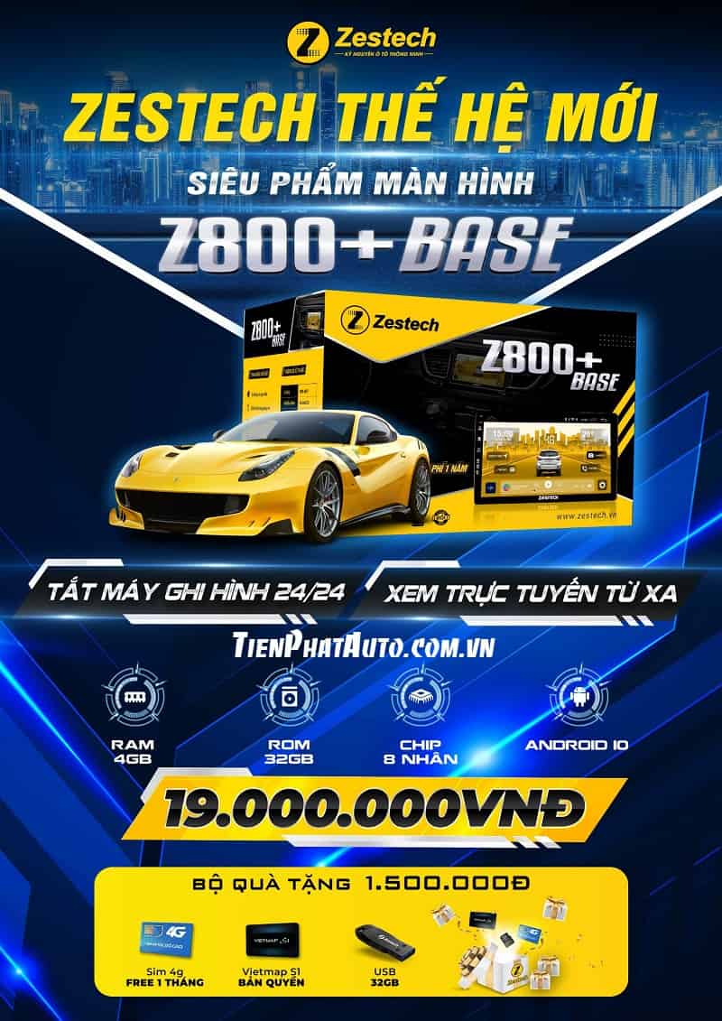 Bảng giá và cấu hình màn hình Zestech Z800+ Base mới ra mắt 2023