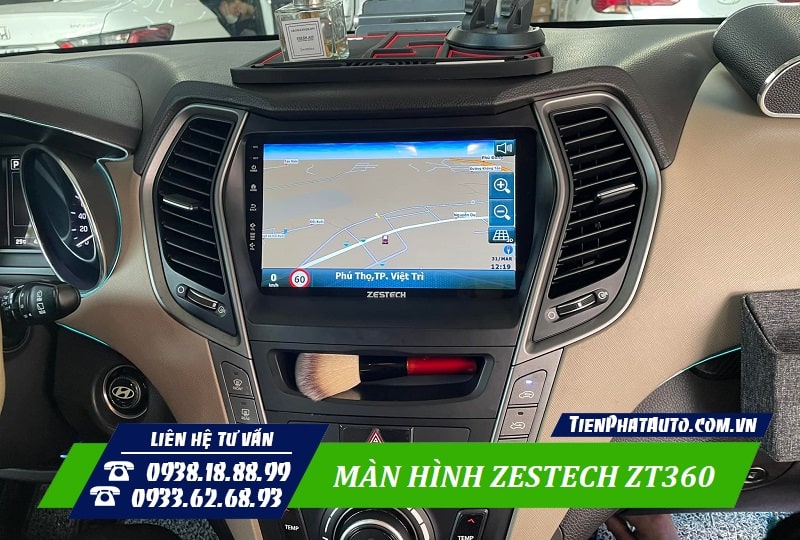 Màn hình Android Zestech ZT360 tích hợp phần mềm chỉ đường tiện lợi