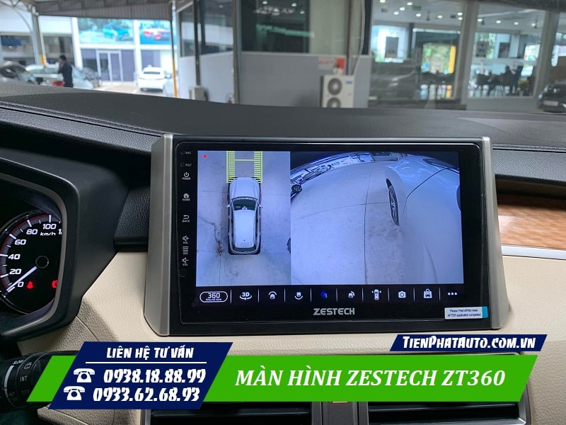 Màn hình Zestech ZT360 tích hợp camera 360 độ rõ nét kiêm ghi hành trình