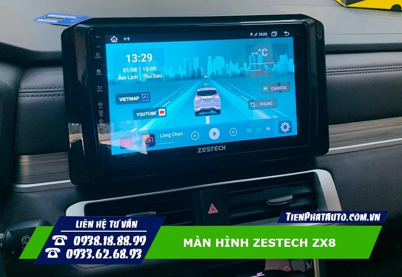 Màn hình Zestech ZX8 phiên bản hoàn toàn mới năm 2023