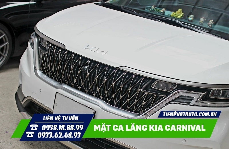Độ mặt ca lăng Kia Carnival 2023 - 2024 biến đầu xe nổi bật hơn