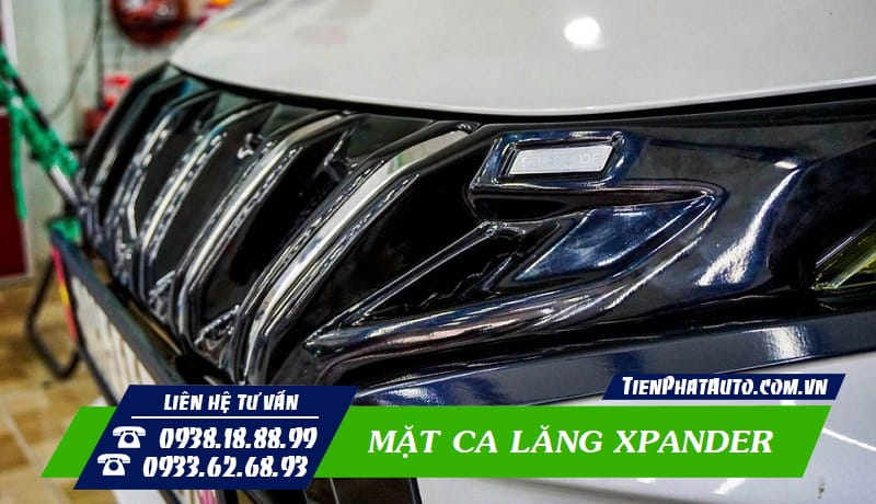 Phần đầu xe nổi bật hơn khi độ mặt ca lăng Xpander từ Indo