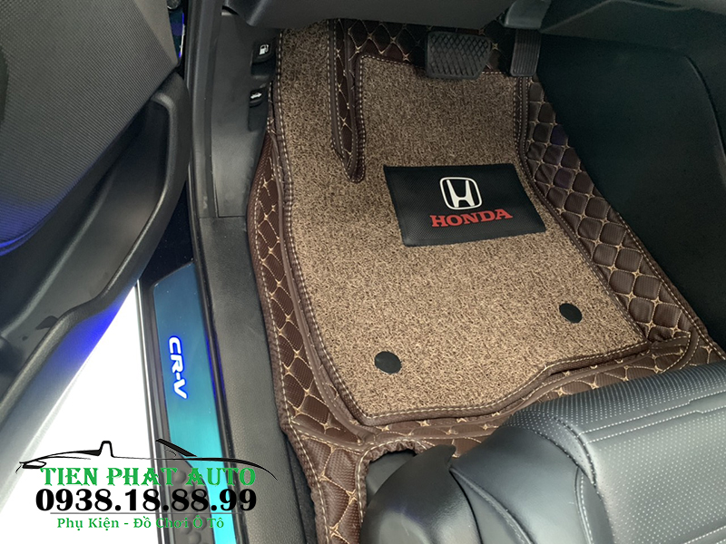 Mẫu thảm lót sàn cho xe Honda CRV màu nâu cao cấp