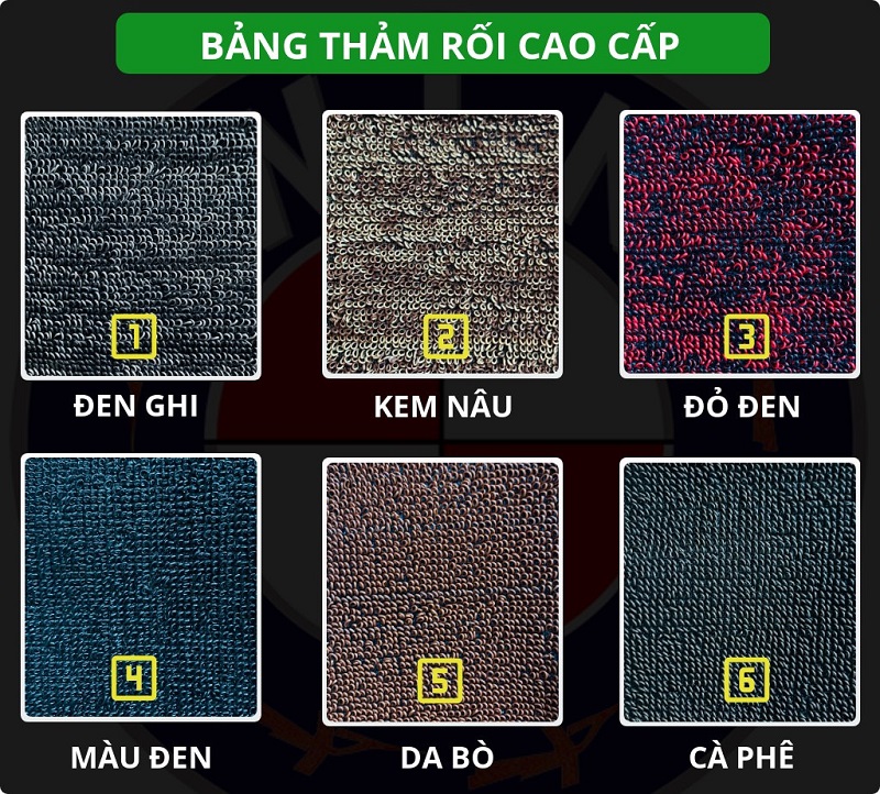Mẫu thảm rối dùng để đặt bên trên thảm sàn 5D 6D 360