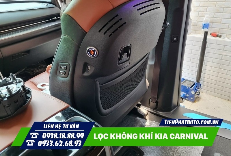 Máy lọc không khí xe Kia Carnival thiết kế thẩm mỹ lắp đặt gọn gàng