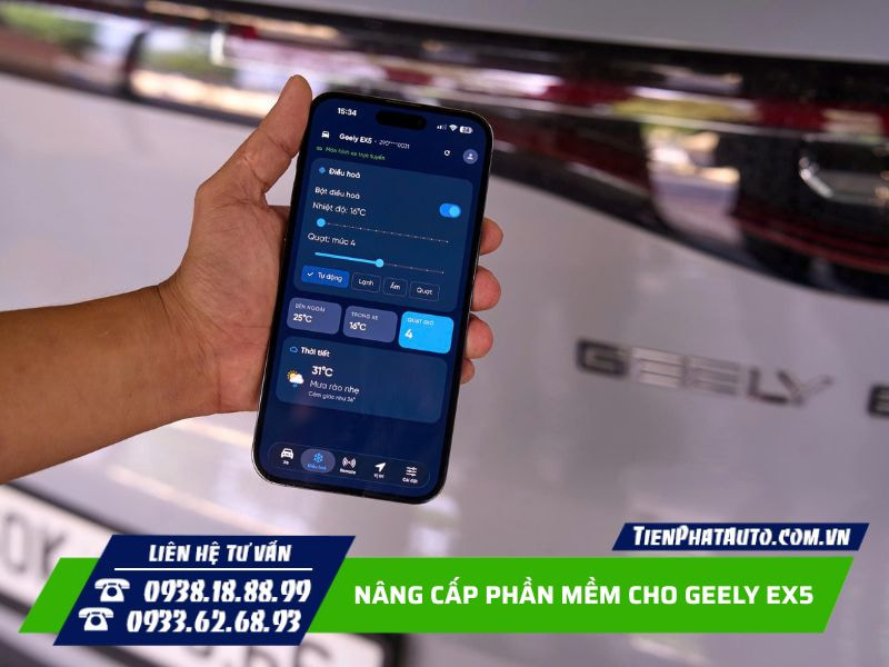 điều khiển nhiệt độ, quạt gió ngay trên app điện thoại điều khiển nhiệt độ, quạt gió ngay trên app điện thoại