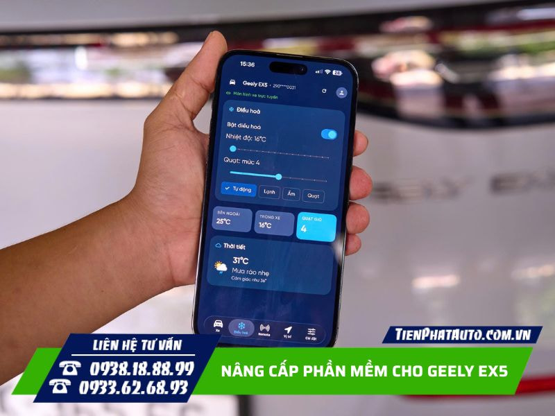điều khiển nhiệt độ, quạt gió ngay trên app điện thoại điều khiển nhiệt độ, quạt gió ngay trên app điện thoại