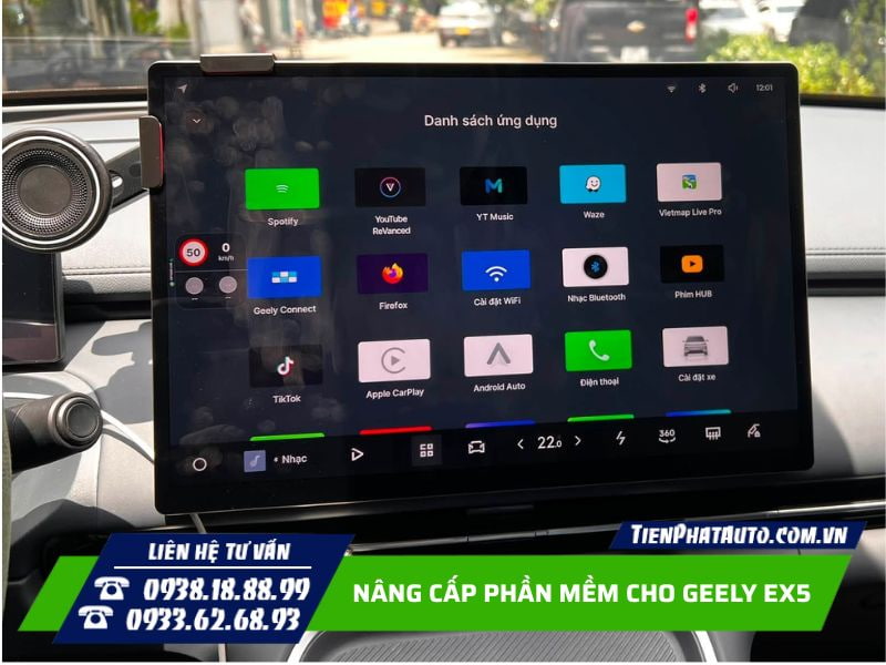 Nâng cấp phần mềm cho Geely EX5 Nâng cấp phần mềm cho Geely EX5