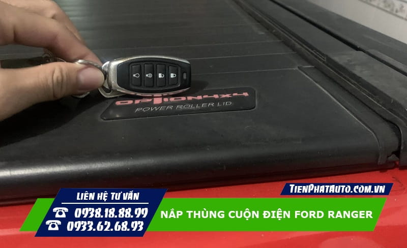 Nắp thùng cuộn điện cho Ford Ranger 2023 chính hãng Option4x4