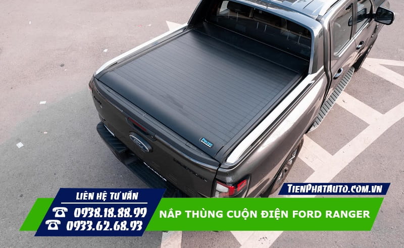Nắp thùng cuộn điện Ranger 2023 giúp mang lại sự hiện đại và đẳng cấp cho xe