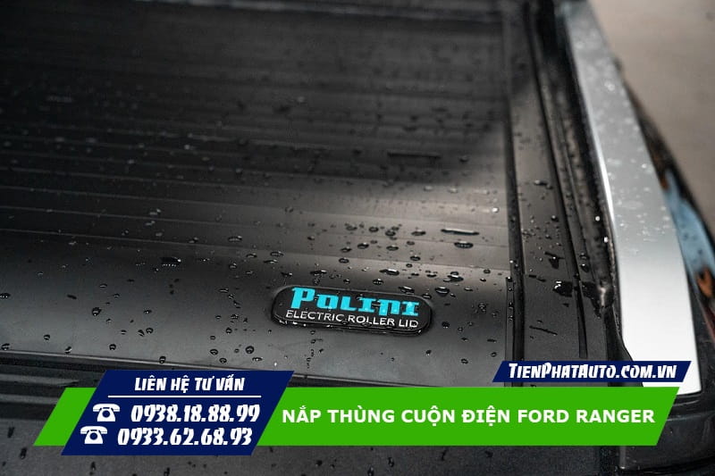 Nắp thùng cuộn điện cho Ford Ranger 2023 chính hãng Polini
