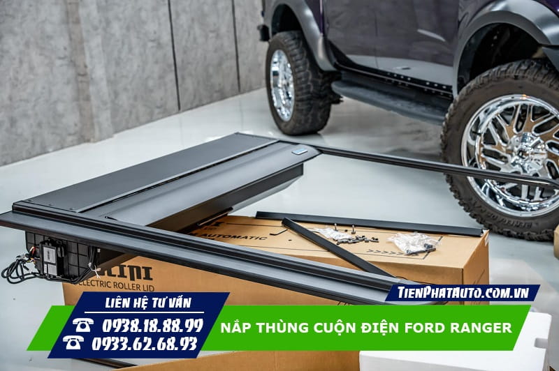 Nắp thùng cuộn điện Ranger 2023 lắp được cho các phiên bản xe