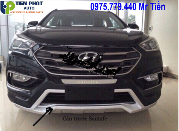 Ốp cản trước sau cho Hyundai Santafe 2018-2019