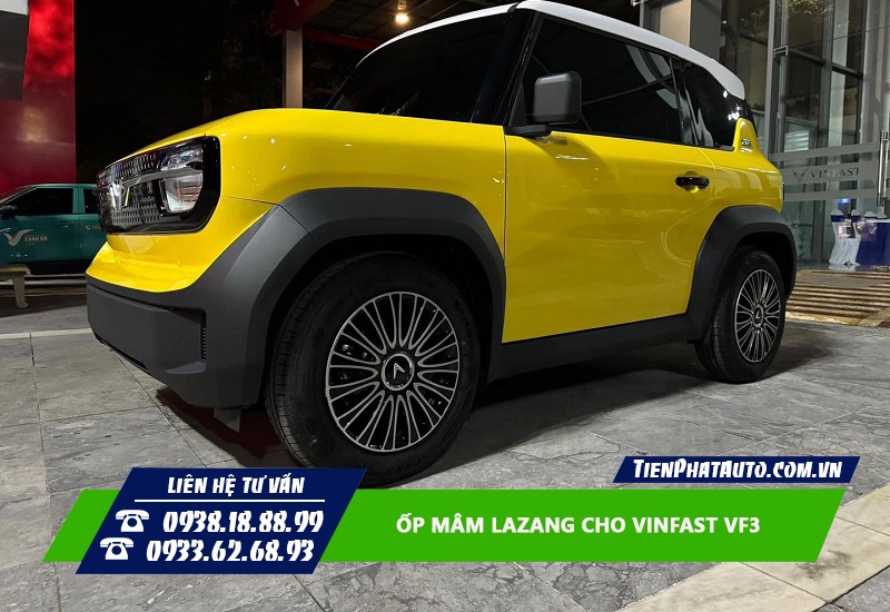 Độ ốp mâm Lazang cho Vinfast VF3 giúp tăng tính thể thao và nổi bật