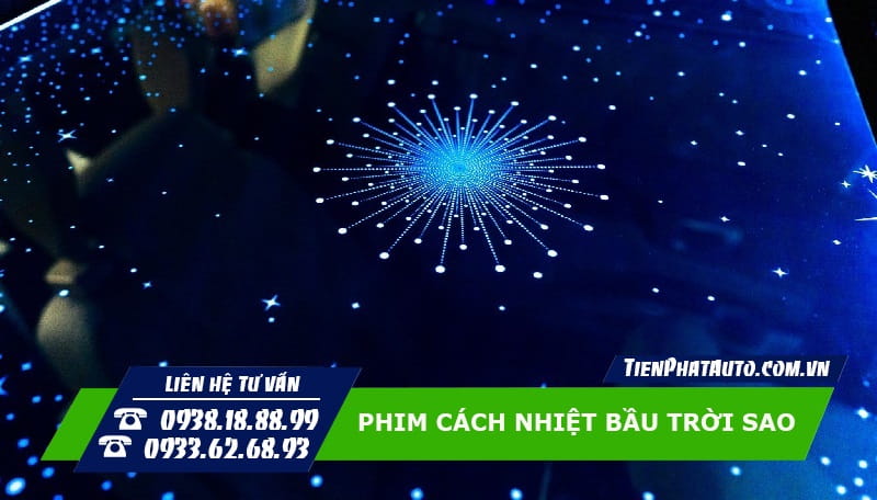 Tấm phim cách nhiệt bầu trời sao có nhiều hoạt tiết nổi bật