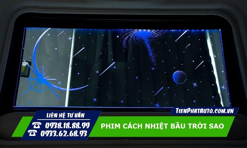 Phim cách nhiệt bầu trời sao cho xe có cửa sổ trời tăng thêm sự nổi bật