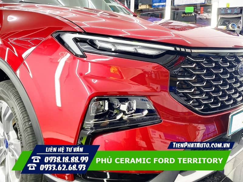 Phủ Ceramic cho xe Ford Territory được khá nhiều khách hàng quan tâm