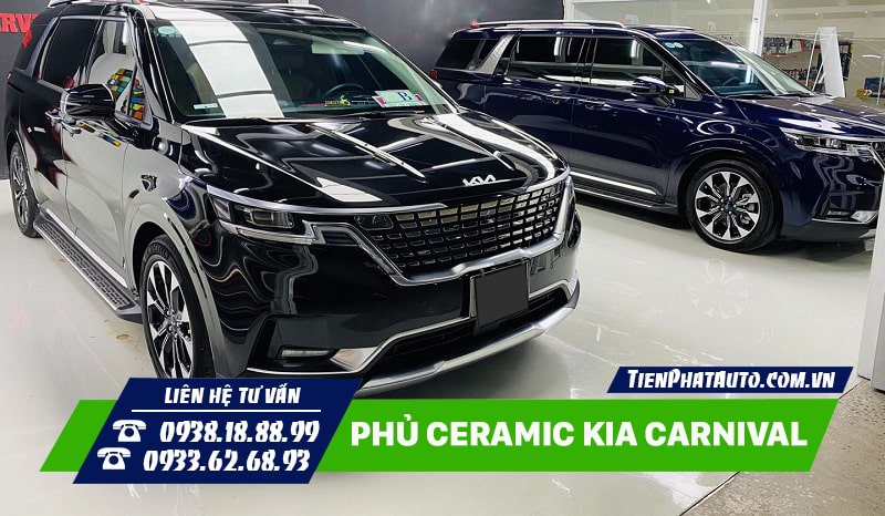 Phủ Ceramic cho xe Carnival giúp tăng khả năng chống bụi và nước