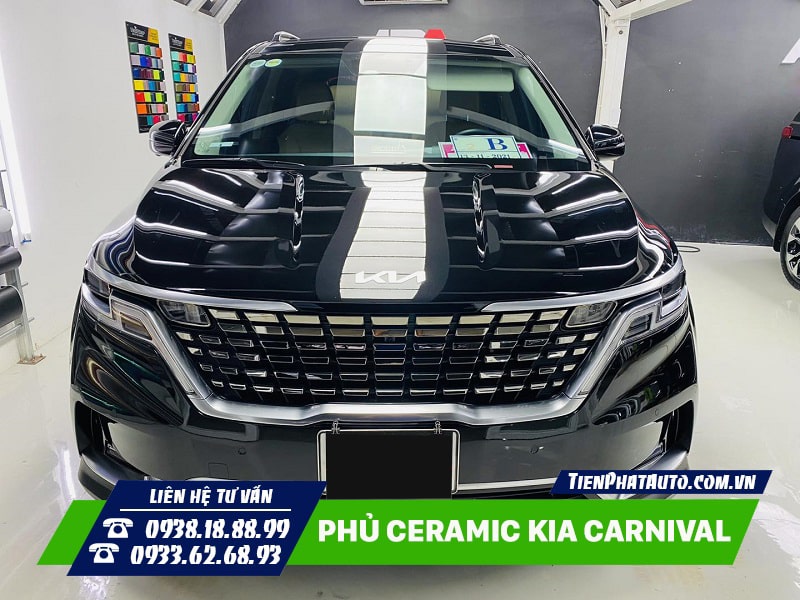 Phủ Ceramic xe Kia Carnival giúp bảo vệ bề mặt sơn zin của xe tốt hơn