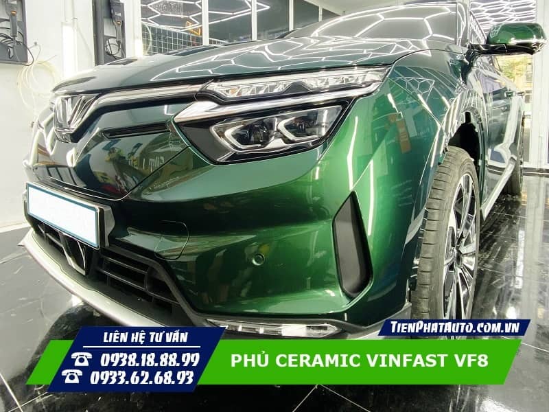 Phủ Ceramic Vinfast VF8 giúp xe bạn luôn sáng bóng