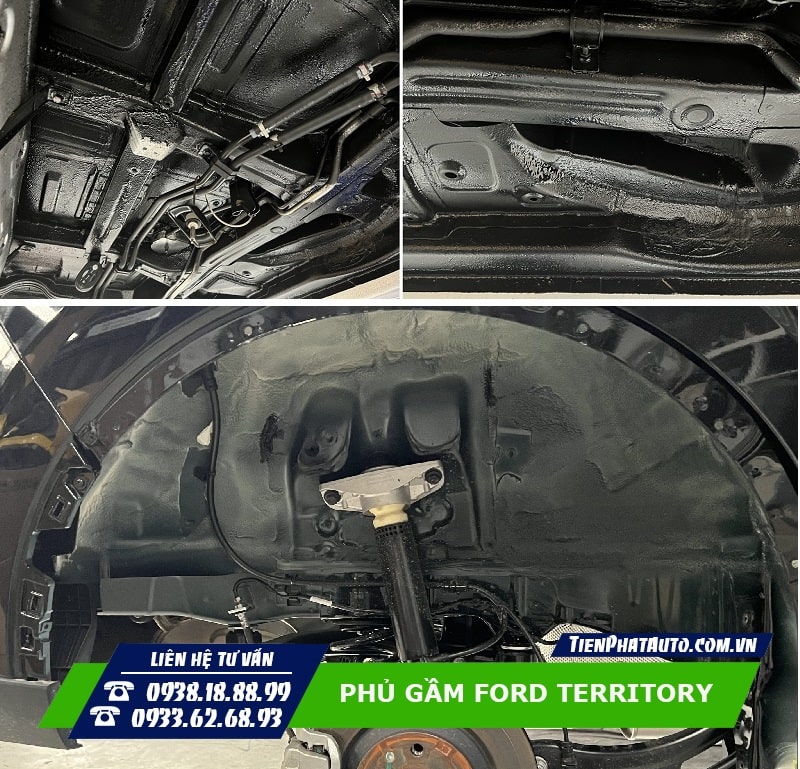 Phủ gầm Ford Territory 2023 giải pháp tăng độ bền hiệu quả cho khung gầm