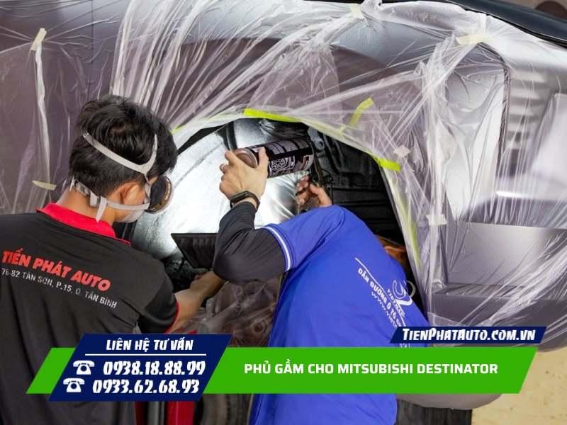 Phủ gầm cho Mitsubishi Destinator bảo vệ khung gầm xe hiệu quả hơn