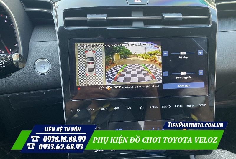 Tiến Phát Auto chuyên lắp camera 360 độ cho xe Toyota Veloz