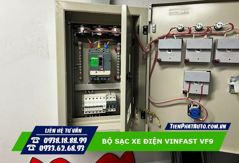 Sản phẩm sạc xe điện Vinfast VF9 này được hoạt động trên dòng điện 3 pha
