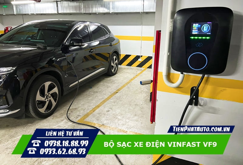 Sạc xe điện Vinfast VF9 có kiểu dáng thẩm mỹ, dễ dàng lắp đặt