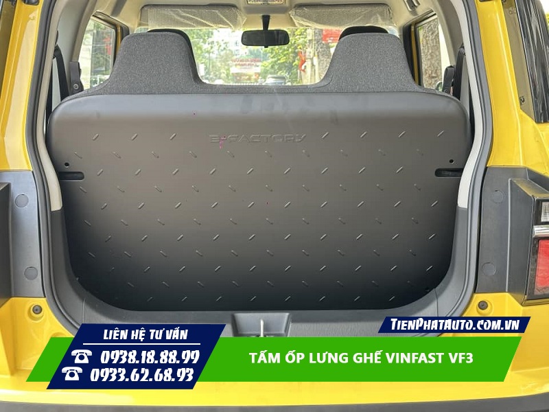 Tấm ốp lưng ghế Vinfast VF3 thiết kế chuẩn phom theo xe