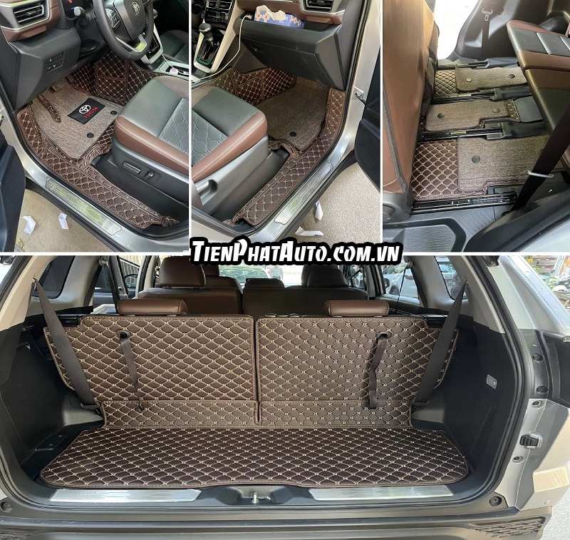 Thảm lót sàn 6D 360 cho xe Toyota Innova Cross 2024