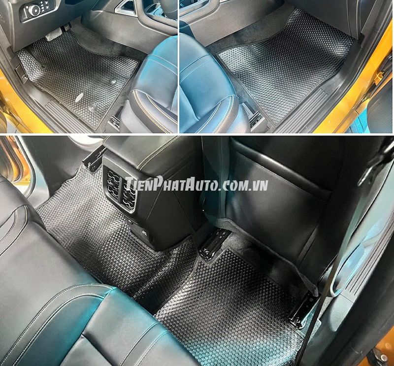 Mẫu thảm lót sàn Ford Ranger 2023 chất liệu cao su cao cấp