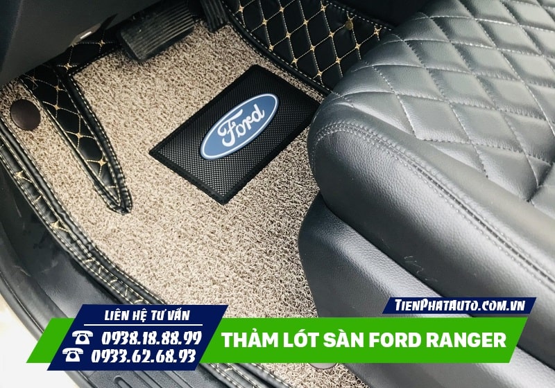 Thảm lót sàn Ford Ranger 2023 là phụ kiện cần thiết không thể thiếu