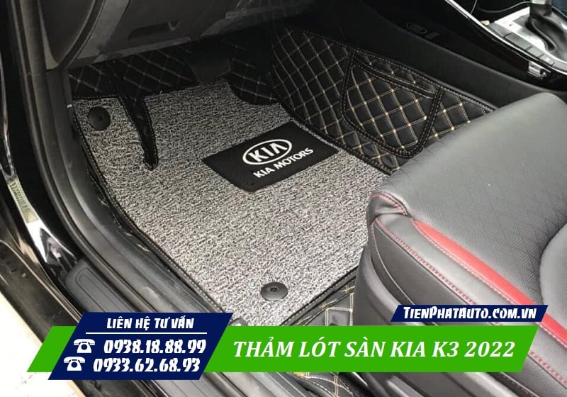 Tiến Phát Auto chuyên may thảm lót sàn cho Kia K3 2022