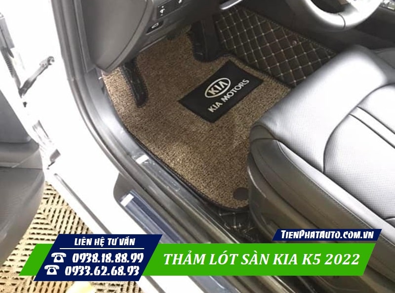 Thảm lót sàn Kia K5 2022 ở vị trí tài xế