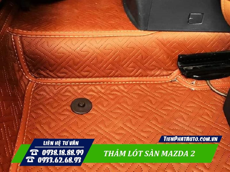 Thảm lót sàn Mazda 2 loại 360 độ cao cấp nhất hiện nay
